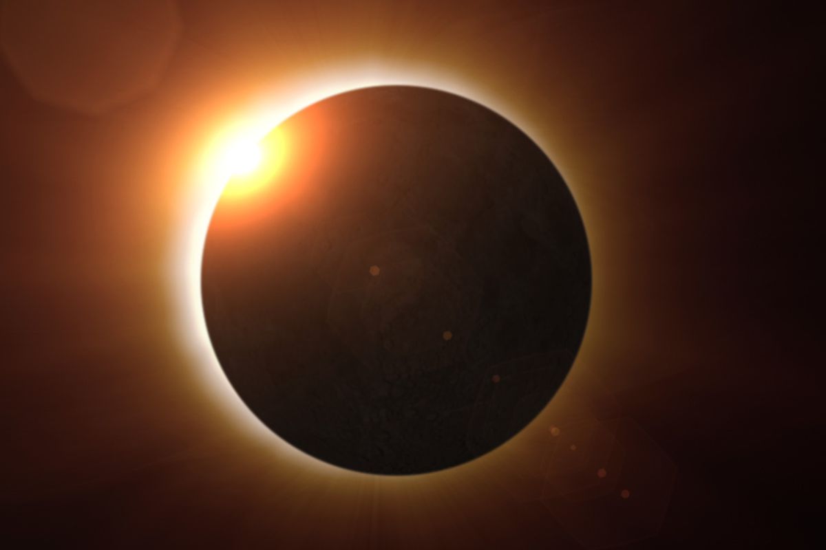 A solar eclipse