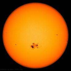 Sunspots are regions of intense magnetic activity on the Sun's surface. The number of sunspots rises and falls over the Sun's approximately 11-year activity cycle and is one of the main ways astronomers track and predict solar activity.